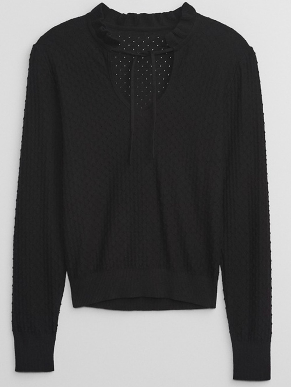 Gap Splitneck Ruffle Sweater size S - image 5